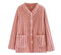 ZUOZUIYQ Intimo da casa da Donna, in Flanella, Pezzo Unico, Top Autunno e Inverno, Caldo Pile di Corallo, più Cardigan Oversize, Abbigliamento per la casa, per Interni, Abiti Base, Abiti, Regali