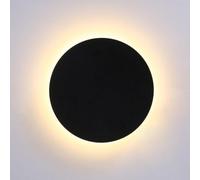 ZUOZUIYQ Lampada da Parete Rotonda a LED per Gli affittuari, Applique da Parete in Oro Bianco Nordico per corridoio, Lampada da Comodino Nera, Lampada da Parete, Cerchio in Metallo, plafoniera per