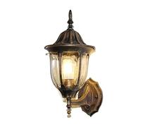 ZUOZUIYQ Lampade da Parete Applique Stile Lanterna da Esterno in Vetro Impermeabile Lampada da Parete retrò Tradizione Victoria Lampada da Parete Antica E27 Illuminazione Decorativa per Comodino