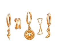 ZUOZUIYQ Orecchini da Donna di Gioielli, Orecchini in Metallo Geometrico Vintage Set per Donne Geometriche di Cristallo a Cristallo a Croce Goccia di Moda Gioielli Regali per Fidanzata, Moglie,