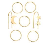 ZUOZUIYQ Orecchini da Donna di Gioielli, Orecchini in Metallo Geometrico Vintage Set per Donne Geometriche di Cristallo a Cristallo a Croce Goccia di Moda Gioielli Regali per Fidanzata, Moglie,