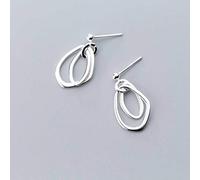 ZUOZUIYQ Orecchini da Donna, Orecchini S925 Orecchini Rotondi Irregolari Stile Coreano Orecchini Geometrici temperamentoUna Coppia Rubinetti per la casa