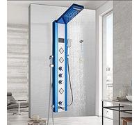 ZUOZUIYQ Pannello Doccia Spazzolato nel Rubinetto della Colonna della Doccia a Parete Fauceta per Doccia a Temperatura Digitale Schermata con Testa di spruzzatore Bidet