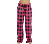 ZUOZUIYQ Pantaloni da donna 2026 autunno e inverno morbidi e confortevoli in flanella comfort pantaloni scozzesi più pantaloni casual in velluto casa camera da letto spa e hotel abiti regali di Natale