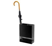 ZUOZUIYQ Porta del corridoio di ombrello, porta ombrello interno a vuoto, portabicchiere di canne/a piedi, supporto ombrello a secco rapido portatile, metallo, 30x13x40cm/nero