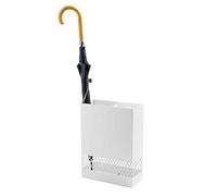 ZUOZUIYQ Porta del corridoio di ombrello, supporto ombrello interno a vuoto, canna da astuzia, porta ombrello a secco rapido portatile, metallo, 30x13x40cm/bianco