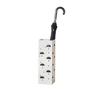 ZUOZUIYQ Porta del supporto per ombrello in metallo, portabicchieri a piedi ombrello a vuoto, decorazione per la casa interna, per bastoncino a piedi ombrelloni, 5,9x5.9x19.6in/bianco