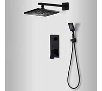 ZUOZUIYQ Rubinetti per Doccia Digitale a LED Set la Doccia a 3 Vie Nera a 2 Funzionamento a 2 Funzionamento Display Digitale Mixer Tap Schema da Bagno Concallato