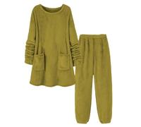 ZUOZUIYQ Set da Donna in Flanella Autunno/Inverno, Morbido e Caldo, per la casa, la Camera da Letto, la Spa e l'hotel, Regali di Natale