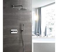 ZUOZUIYQ Shower Set ConceaShower Faucet Shower in-Wall Pre-Embedded Box Hot And Cold Two Function 250 Dome Spray Water Supply Beauty Comes