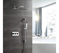 ZUOZUIYQ Shower Set ConceaShower Shower Wall Type Two Function Hot And Cold 200 300 Shower Top Spray Set Bathroom Supplies Water Supply Handheld Beauty Comes