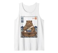 Zuppa di Noodle Giapponese Ukiyo-e Art Number One Ramen Bear Canotta