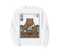 Zuppa di Noodle Giapponese Ukiyo-e Art Number One Ramen Bear Felpa