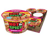 Zuppa di pasta ramen piccante e piccante, gamberetti, 92,7 g (confezione da 6)