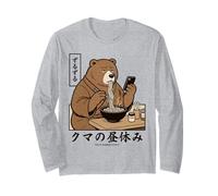 Zuppa Giapponese Ramen Bear Retro Anni '70 Manga Maglia a Manica
