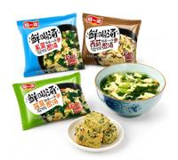 Zuppa Istantanea Di Uova A 3 Gusti (spinaci, Funghi E Alghe) Confezione Da 8 G - Preparazione Rapida, Pasto Facile, Comodi Cubetti For L'ufficio, Il Campeggio