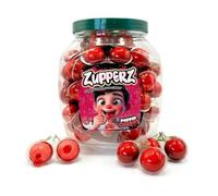 Zupperz Cherry Gummy Gomma Ripiena Gusto Ciliegia Barattolo da gr.18 x 50