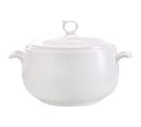 Zuppiera da 3000 ml, Ciotole da Portata Rotonde in Ceramica con coperchi, Ciotole da zuppa Resistenti al Calore con Manici, Adatte al microonde per ristoranti, cucine domestiche