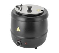 Zuppiera elettrica bollitore per zuppe da 10 litri con inserto rimovibile in acciaio inox, pentola da banco regolabile 35-80°C scaldazuppe gastro per buffet catering gastro