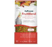 Zupreem Multifruits - Mangime per uccelli da compagnia, frutta e vitamine, mangime per uccelli, indicato per agapornis, cacatua NINFA, cotorre argentine e altri uccelli di medie dimensioni, 1 kg