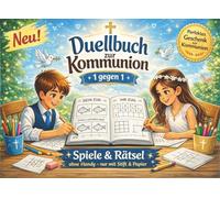zur Kommunion spannendes Rätsel-Duell für 2 - Geschenkidee zur Erstkommunion das perfekte Kommunionsgeschenk - Kommunion Buch als Geschenk
