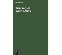 Zur Sache Weingarts (Copertina rigida)