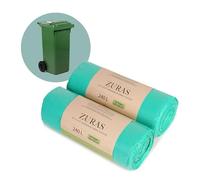 ZURAS Sacchetti rifiuti 240L, 20 pezzi, biodegradabili | sacchetti per rifiuti, sacchetti compostabili, antistrappo, pattumiera cucina, sacchetti spazzatura biodegradabili cucina