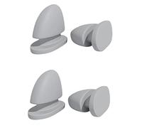 Zureto 2 paia di pinne a forma di squalo con fiore 3D, 2 paia di pinne di ricambio, Grigio, Taglia unica