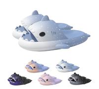 Zureto Ciabatte a forma di squalo con cielo stellato, unisex, Haze Blue., 44/45 EU