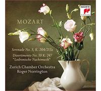 ZURICH CHAMBER ORCH Mozart: Serenade K. 204 & Divertimento K (CD)