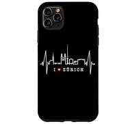 Zurigo Skyline Battito del Cuore La Svizzera Amo Zürich Custodia per iPhone 11 Pro Max