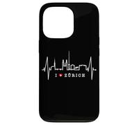 Zurigo Skyline Battito del Cuore La Svizzera Amo Zürich Custodia per iPhone 13 Pro