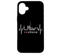 Zurigo Skyline Battito del Cuore La Svizzera Amo Zürich Custodia per iPhone 16 Plus