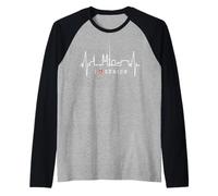 Zurigo Skyline Battito del Cuore La Svizzera Amo Zürich Maglia con Maniche Raglan