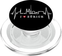 Zurigo Skyline Battito del Cuore La Svizzera Amo Zürich PopSockets PopGrip per MagSafe
