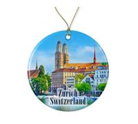 Zurigo Svizzera Ornamenti Di Albero Di Natale Con Cordino Addobbi Per Natale Ceramica Ciondoli Natalizi