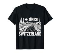 Zurigo Svizzera Svizzera Viaggio Souvenir Città Regalo Maglietta