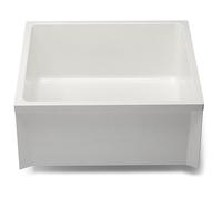 Zurn Z1996-24-AW Lavabo di servizio, 24 "Lunghezza, 24" Larghezza, 10 Altezza, Corpo Bianco