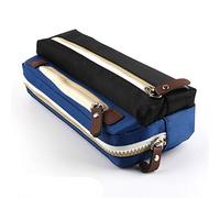 ZUROJ Borsa portapenne Matita, borsa for cancelleria for studenti, cerniera a tre strati di grande capacità for penne, matite, evidenziatori, penne in gel-4 colori Astuccio per matite(C)