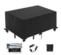 ZUROJ Copertura per Mobili da Giardino 92x52x80cm 420D Oxford Coperture per Tavoli da Giardino Esterno, Copritavolo Tavolo Impermeabile Anti-UV, per Cortile Tavoli Sedie