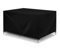 ZUROJ Coperture per Mobili da Giardino 130x110x50cm Set da Tavolo per Esterni Copertura Impermeabile, Fodere per Mobili in Rattan in Tessuto Oxford 420D Resistenti ai Raggi UV
