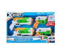 Zuru 11856 X-SHOT Fast Fill - Combo Pack 2 Micro e 2 Nano Pistole ad acqua