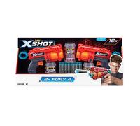 ZURU 2022-S002-X-SHOT- Excel-Fury 4 2PK (3 lattine, 16 Freccette) (36329)