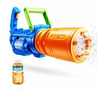 ZURU Bunch O Bubbles - Pistola a bolle motorizzata con tamburo rotante e luci LED, esplode fino a 30.000 bolle, include soluzione da 250 ml + 7 pacchetti