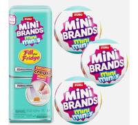 Zuru Mini frigorifero + 3 capsule, riempi il set del frigorifero, Mini Brands