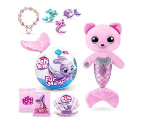 Zuru Pets Alive Furmaids Series 1 Assorted Colours, dazzling mermaids, 10 surpri