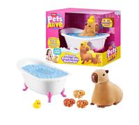 Pets Alive - Mommy Capybara and Baby Surprise, Gioco figura Pets Alive Mommy Cappy & Baby Surprise, Capibara giocattolo, 3 anno/i, Interattivo, Sonoro