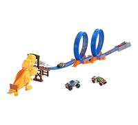 Zuru Pista Metal Machines Dinosauro, con 2 loopings, inserisci 1 auto 40 x 30 x 8 cm