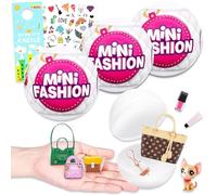ZURU Set misterioso alla Moda da 5 Mini Marchi a Sorpresa - Confezione da 3 Serie 1 Mini Giocattoli alla Moda a Sorpresa con Tatuaggi, Altro | Serie di Moda Mini Brands