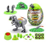 Smashers Mega Jurassic Light Up Dino Egg by ZURU, T-Rex, Collectible Egg with Over 25 Surprises, Volcano, Fossil Toy, Dinosaur Toys, T-Rex Toy for Boys and Kids, (T-Rex)